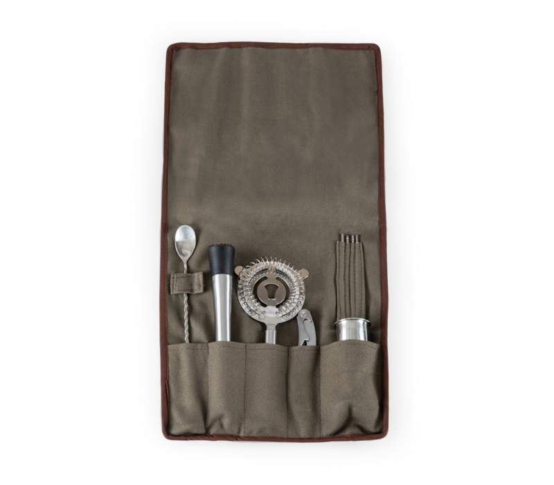 Picnic Time, Legacy, 10 Piece Bar Tool Roll Up Kit