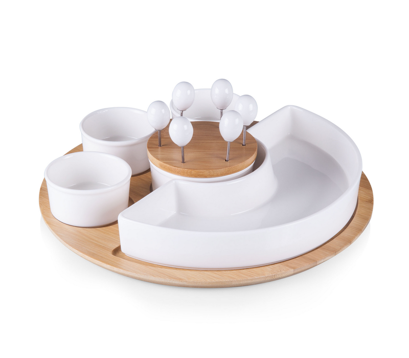 Picnic Time Toscana Symphony Appetizer Serving Tray Set