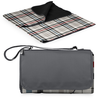 Picnic Time Picnic Time, Oniva, Blanket Tote XL Outdoor Picnic Blanket, (Carnaby Street Collection - Gray with Blue & Red Accents)