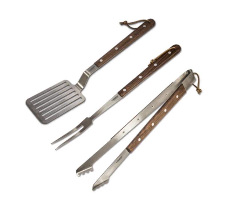 Lamson, Premier 20″ Walnut 3-Piece BBQ Set