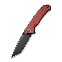 CIVIVI Brazen Flipper Burgundy G10 Handle, D2 Tanto Blade