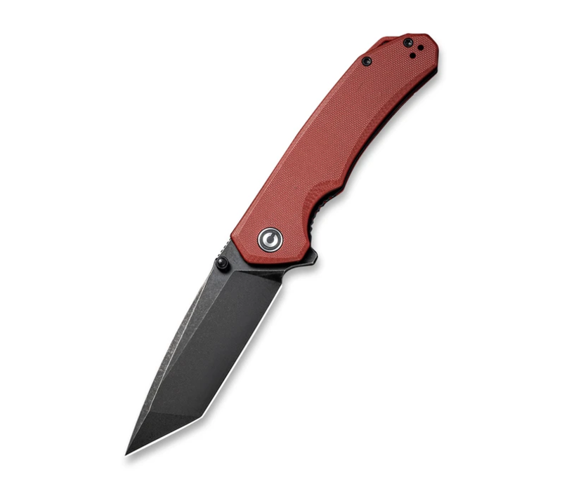 CIVIVI Brazen Flipper Burgundy G10 Handle, D2 Tanto Blade