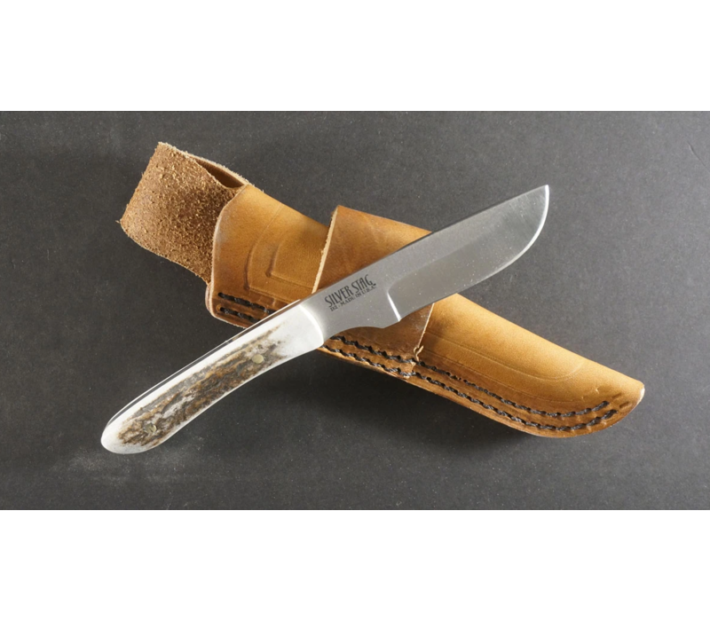 Silver Stag Trapper Slab Handle, D2 Steel