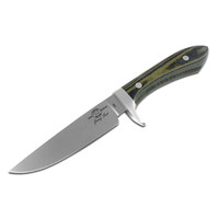 White River Knife & Tool Sendero Classic-Black & O.D. Linen Micarta, CPM S35VN