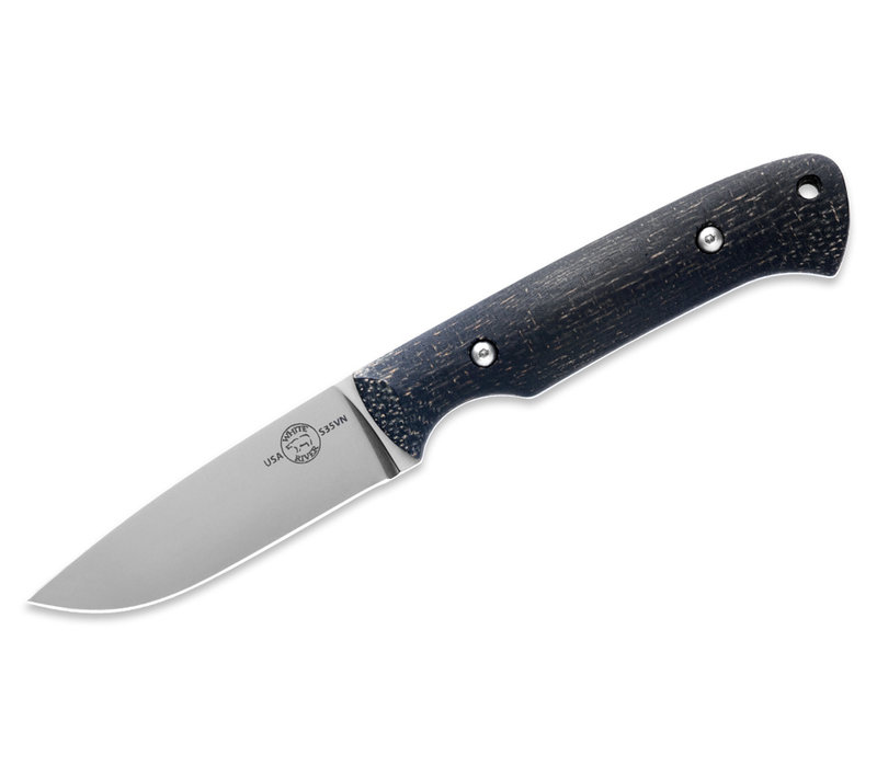 White River Knife & Tool Hunter, Black Burlap Micarta, CPM S35VN