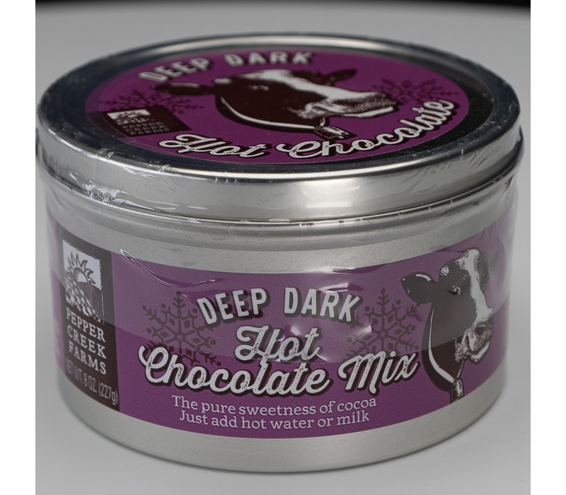 Hot Chocolate Mix, Deep Dark, Made by Pepper Creek Farms  PN: 110G