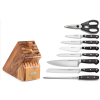 Wusthof Classic 9 Piece Block Set- Acacia Block