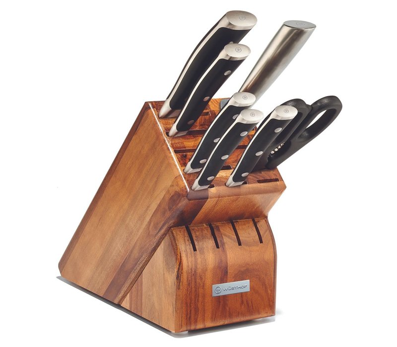 Wusthof Classic Ikon 8pc Block Set, Acacia Block