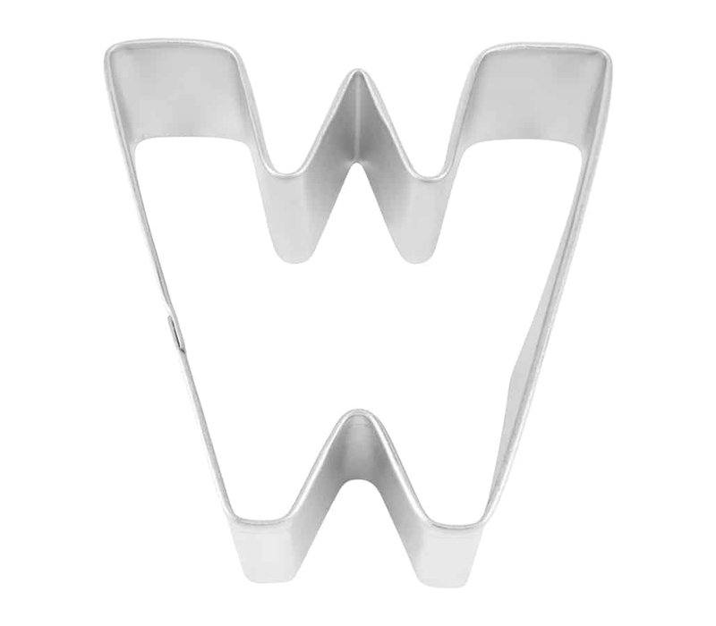 R&M Letter W Cookie Cutter 2.75"