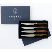 Lamson Vintage Series 5″ Vintage Steak Knives, 4-Piece Sets, Fine-Edge