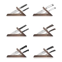 1021240--Cangshan, Triangle Walnut Knife Block- Two Slots (Block Only)