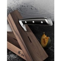 1021240--Cangshan, Triangle Walnut Knife Block- Two Slots (Block Only)