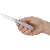 CRKT, Facet Assisted, D2, Stainless Handle