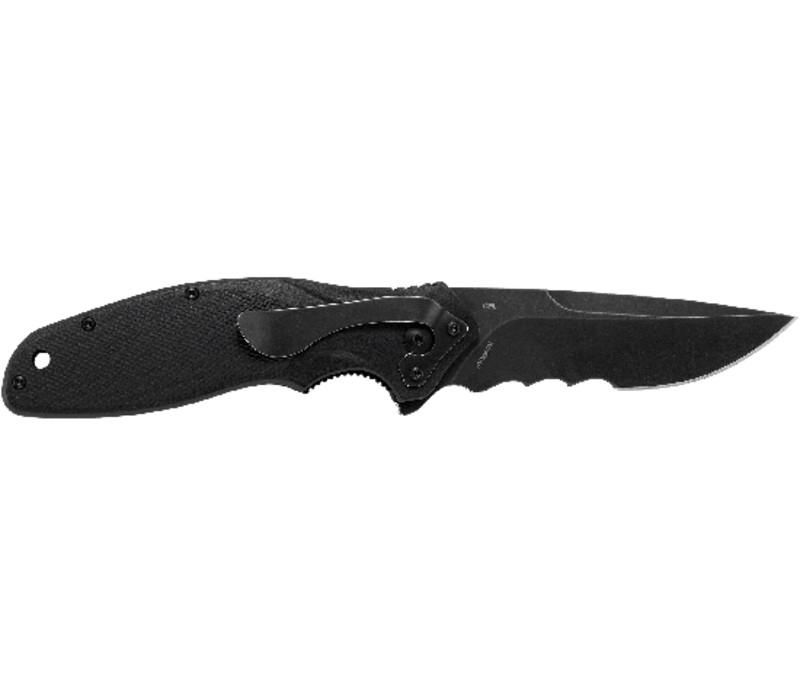 CRKT Shenanigan Assisted Black, Veff Serrations