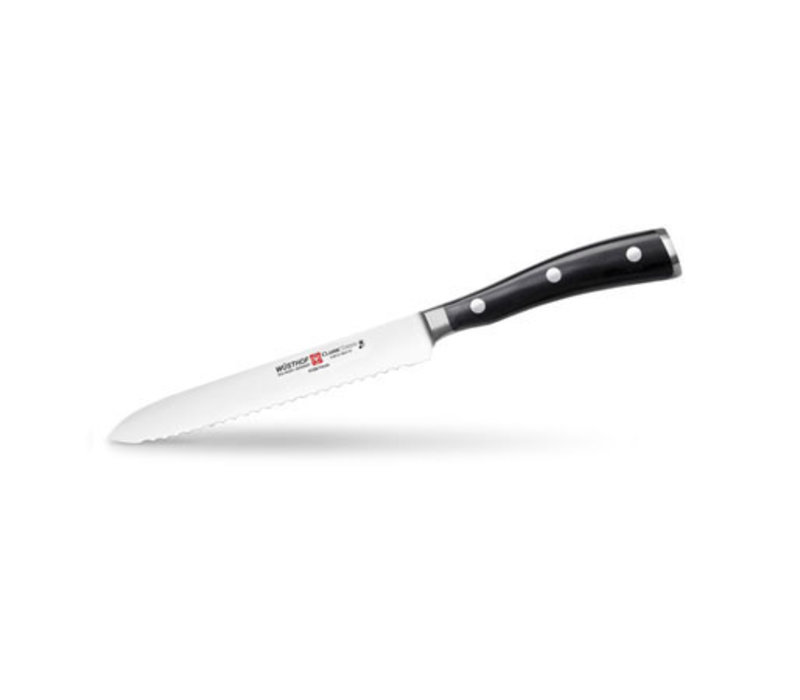 Wusthof Classic IKON 5" Serrated Utility Knife