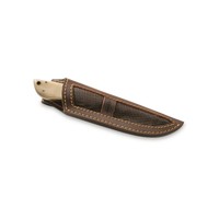 Buck n Bear Drop Point Hunter- Damascus with Camel Bone and Walnut Handle