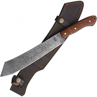 Buck n Bear Utility Machete Knife- Damascus with Walnut Handle