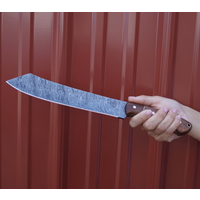 Buck n Bear Utility Machete Damascus with Walnut Handle