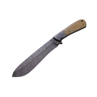 Buck n Bear Small Bone Machete Damascus