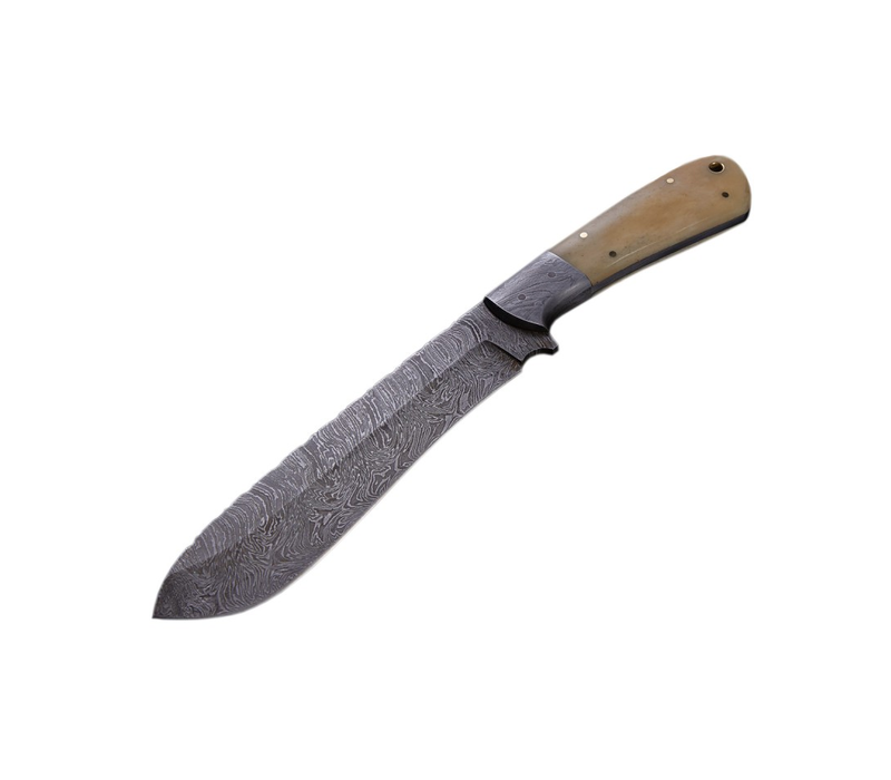 Buck n Bear Small Bone Machete Damascus