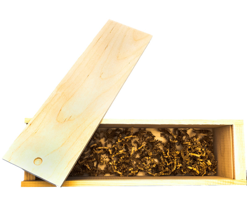 (Discontinued) JK Adams Single Bottle Wine Box-Pine