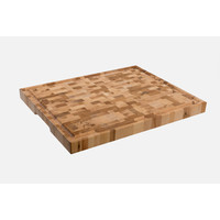 Labell Maple Butcher Block- Juice Groove, Recessed Handles, Rubber Feet 16" x 20" x 1.5"