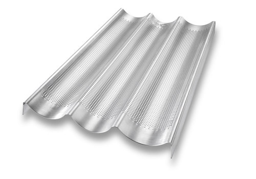 USA Pan USA Pan, French Baguette Pan - 3 Loaves - 16 x 9 in.