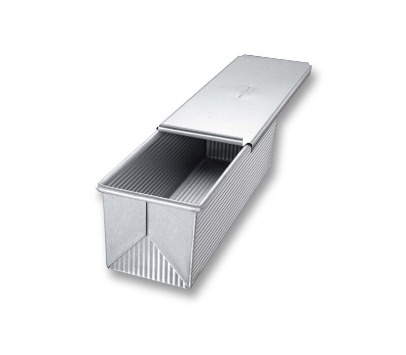 USA Pan, Large Pullman Loaf Pan & Cover   13 x 4 x 4 in.