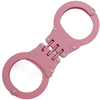Panther Trading Co TU-4607-PK--Panther Trading, Handcuffs Police Edition Stainless Steel Professional Grade - Pink
