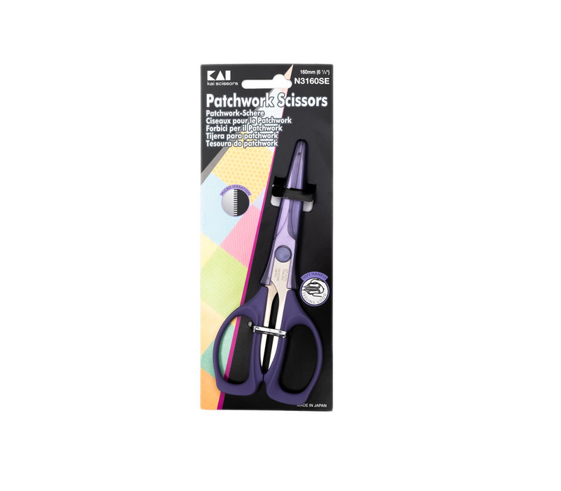 Kai 6"  Micro-Serrated Patchwork Scissor