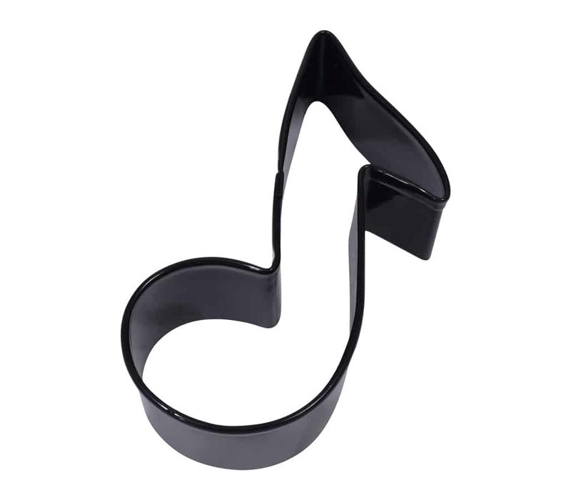 (discontinued) R&M Music Note Cookie Cutter 3.5" -Black