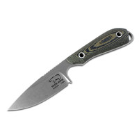 White River Knife & Tool M1 Caper Black & Olive Linen Micarta, CPM S35VN