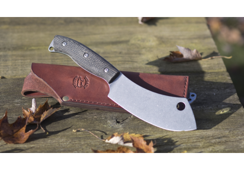 White River Knife & Tool White River Knife & Tool Camp Cleaver-  Black & O.D. Linen Micarta, CPM S35VN