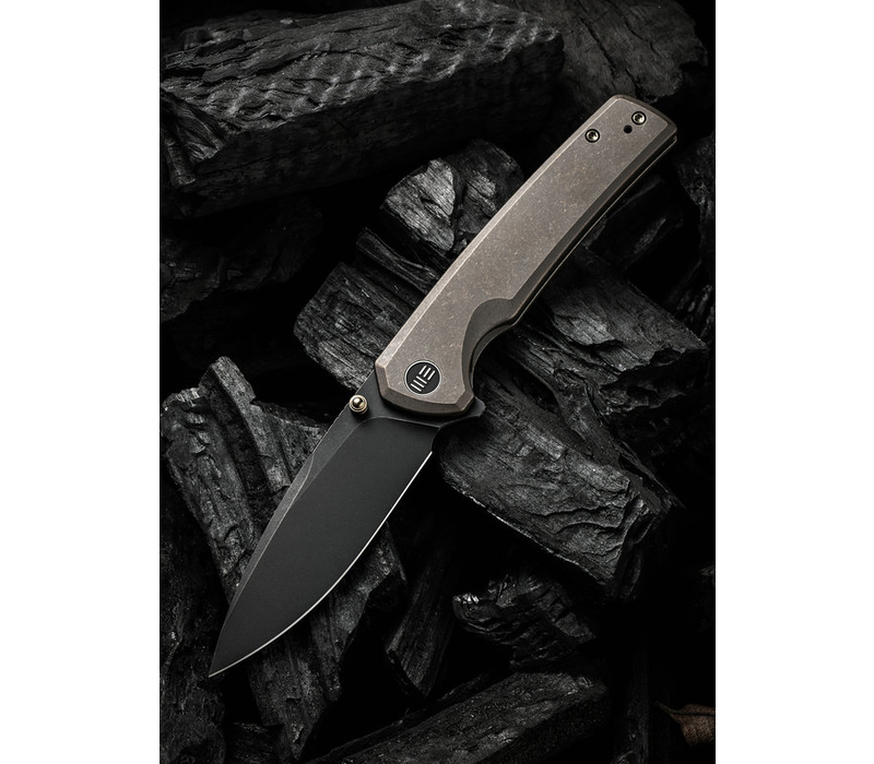 WE Knife Subjugator Flipper Knife- Bronze Titanium Handle, CPM 20CV Blade