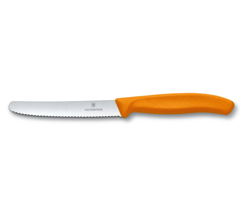 Victorinox Swiss Classic Serrated Edge Paring-Utility Knife- Orange, 2 Pc