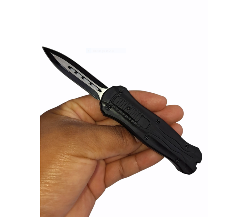 M-5-BK--Panther Trading, Mini Joker Black OTF Automatic Knife