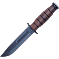 Ka-Bar USMC Short Fighting Knife, 1095 Carbon Steel Blade