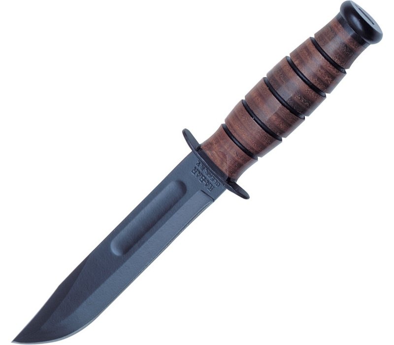 Ka-Bar USMC Short Fighting Knife, 1095 Carbon Steel Blade