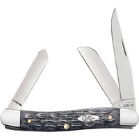 Case Cutlery Stockman Crandall Jig Gray Bone, Carbon Steel
