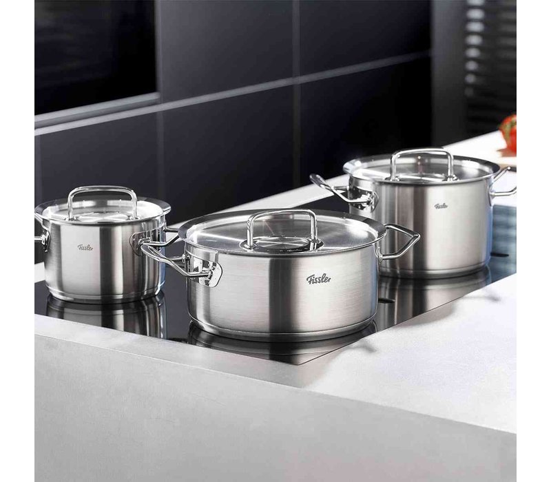084-118-24-0000--Fissler, Original-Profi Collection Stainless Steel High Stock Pot with Lid, 9.6 Quart