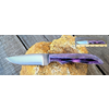 Anza Knives Anza Bambino Carbon Steel Fixed Blade Knife- Purple Bone