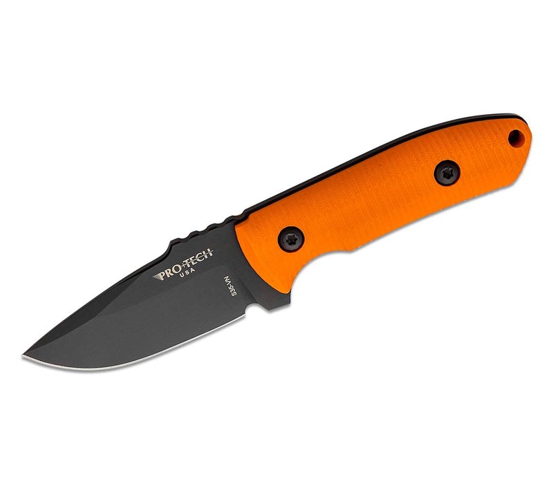 Pro-Tech Sort Blade Rockeye Fixed Blade- Orange G-10 Handle, CPM S35VN Blade