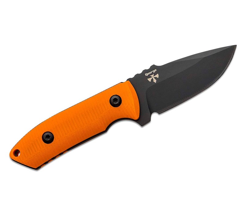 Pro-Tech Sort Blade Rockeye Fixed Blade- Orange G-10 Handle, CPM S35VN Blade