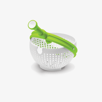 Dreamfarm, Spina Salad Spinner, Green & White