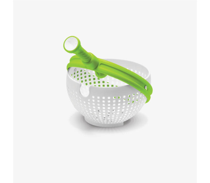 Dreamfarm, Spina Salad Spinner, Green & White