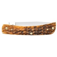 Case Cutlery Sod Buster Jr, Amber Bone Handle, Carbon Steel