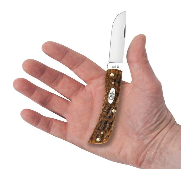 Case Cutlery Sod Buster Jr, Amber Bone Handle, Carbon Steel