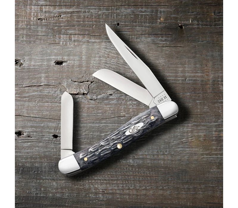Case Cutlery Stockman Crandall Jig Gray Bone, Carbon Steel
