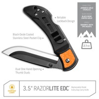 Outdoor Edge  3.5" Razor Lite EDC- Blue