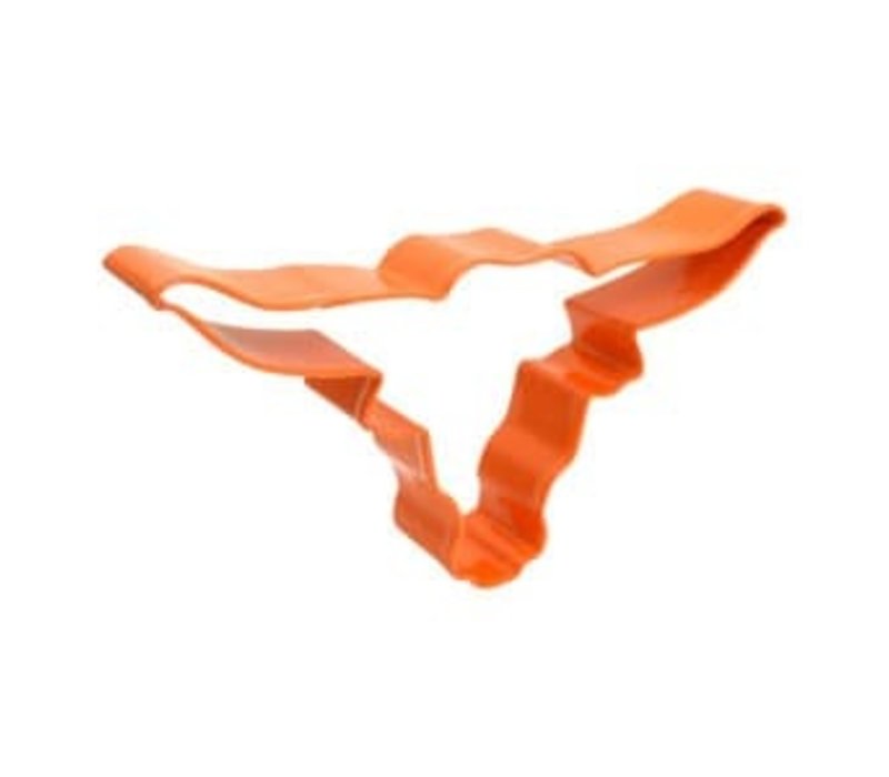 (Discontinued) R&M, Longhorn Orange Cookie Cutter 6"